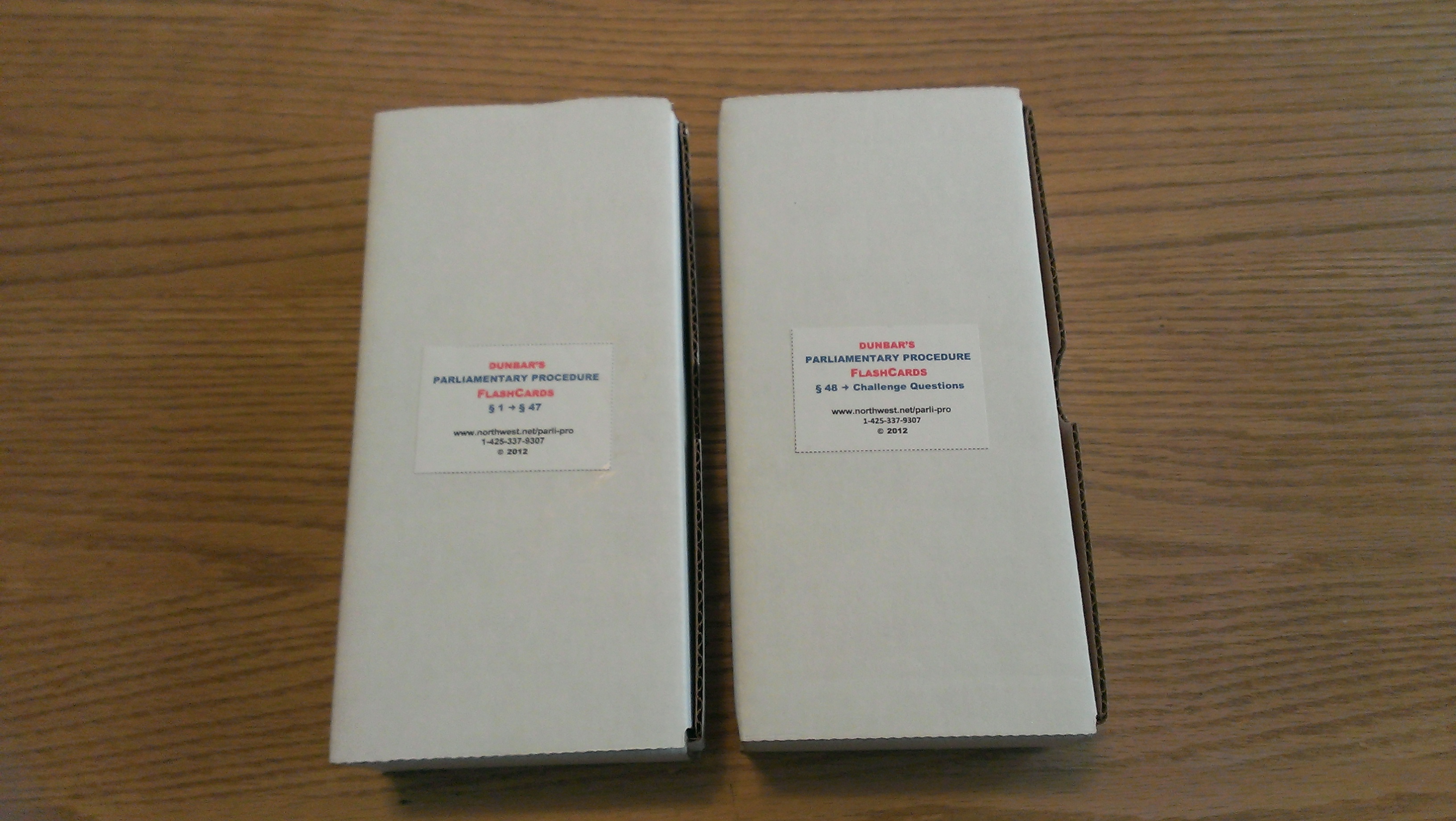 Dunbar's Parliamentary Procedure FlashCards(PARL-34)